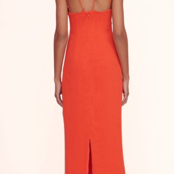 NWT STAUD GIANNA DRESS PAPAYA - Picture 5 of 5